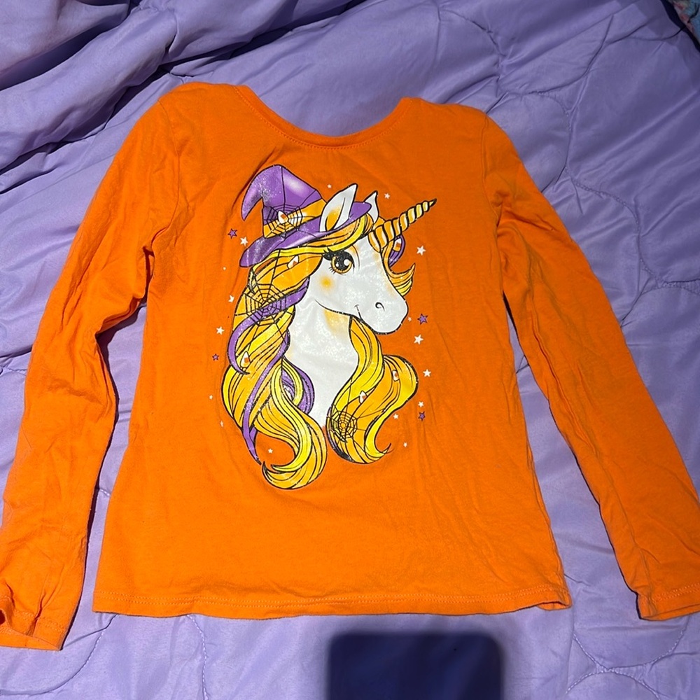 Long Sleeve Halloween Unicorn Shirt